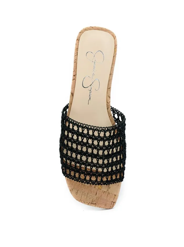 Women Sandals Jessica Simpson Rilane Slide In Black Black