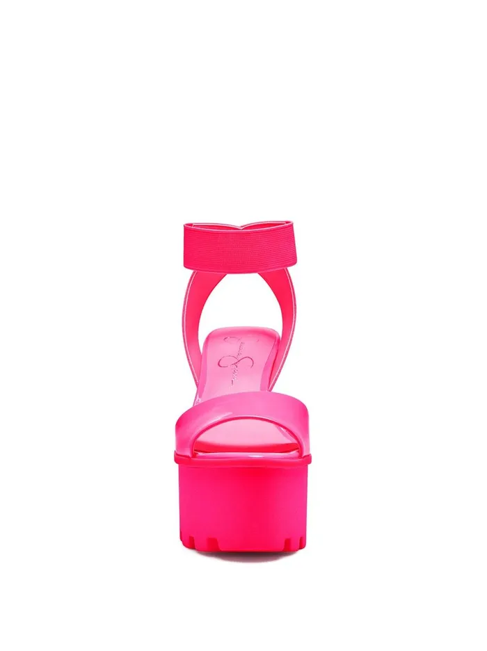 Women Sandals Jessica Simpson Skylir Platform Sandal In Neon Pink Neon Pink