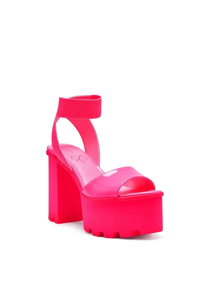 Women Sandals Jessica Simpson Skylir Platform Sandal In Neon Pink Neon Pink