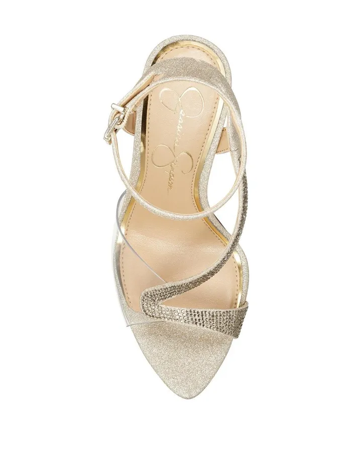 Women Sandals Jessica Simpson Whitley High Heel In Champagne Champagne