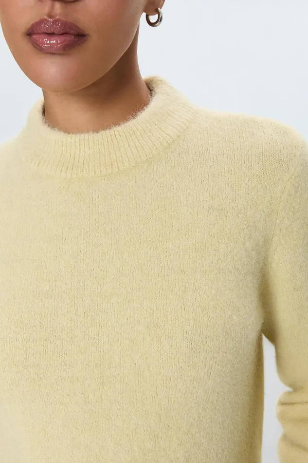 Women Sara Sweater 8211 Soft Yellow Pistola Denim Sweaters and Knits