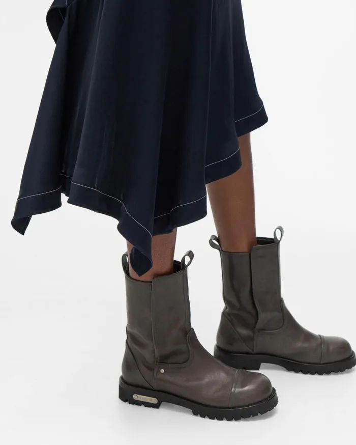 Women Scarf Slip Skirt Patrol Navy Helmut Lang Skirts