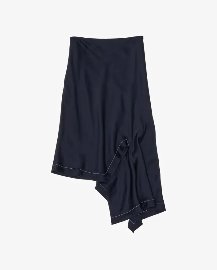 Women Scarf Slip Skirt Patrol Navy Helmut Lang Skirts
