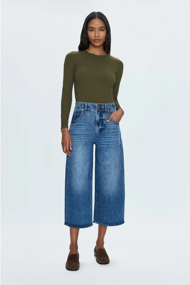 Women Scarlett High Rise Wide Jean 8211 District Pistola Denim Denim