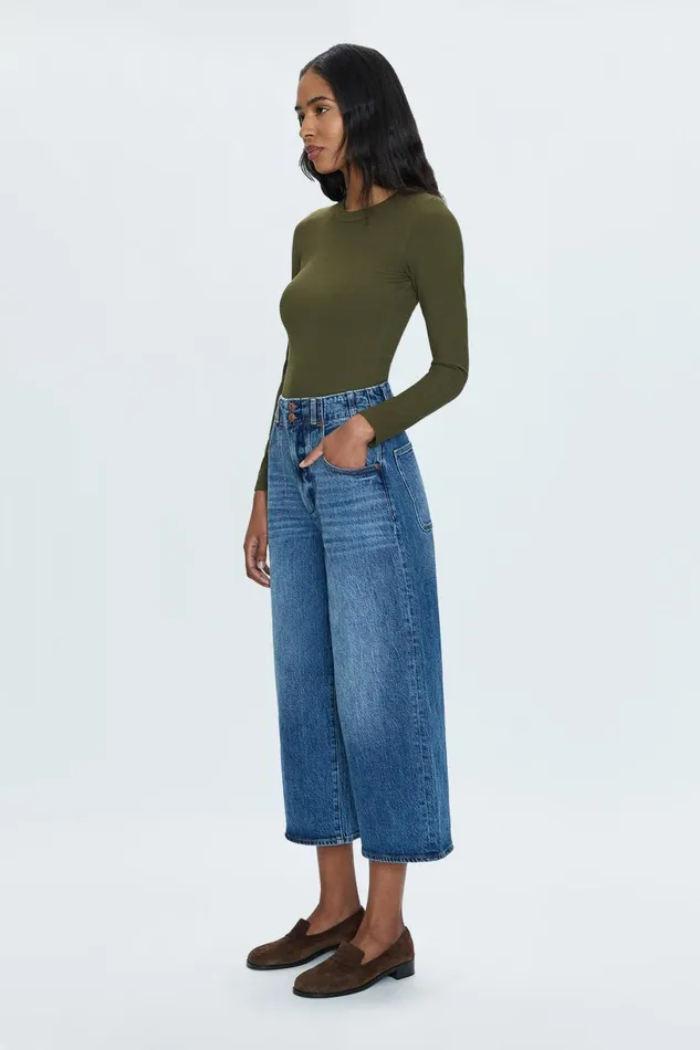 Women Scarlett High Rise Wide Jean 8211 District Pistola Denim Denim