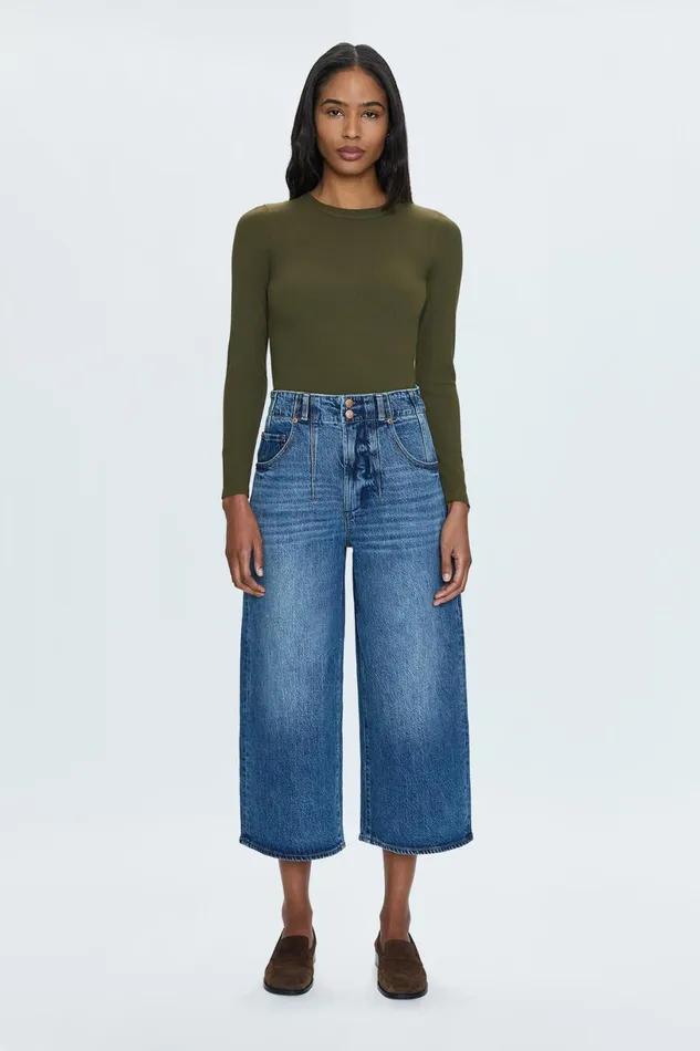 Women Scarlett High Rise Wide Jean 8211 District Pistola Denim Denim