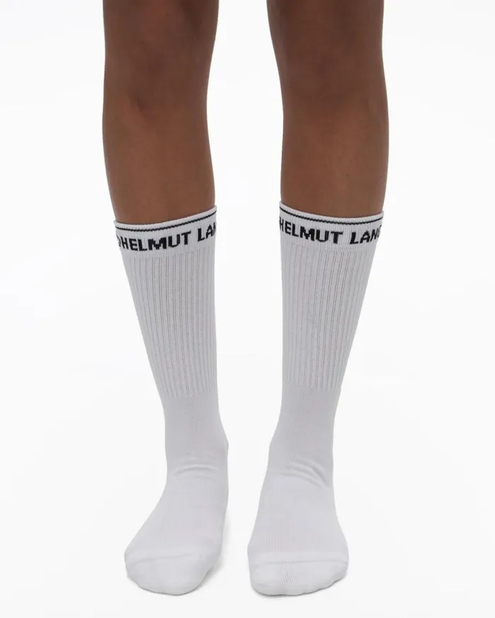 Women School Socks White Helmut Lang Socks