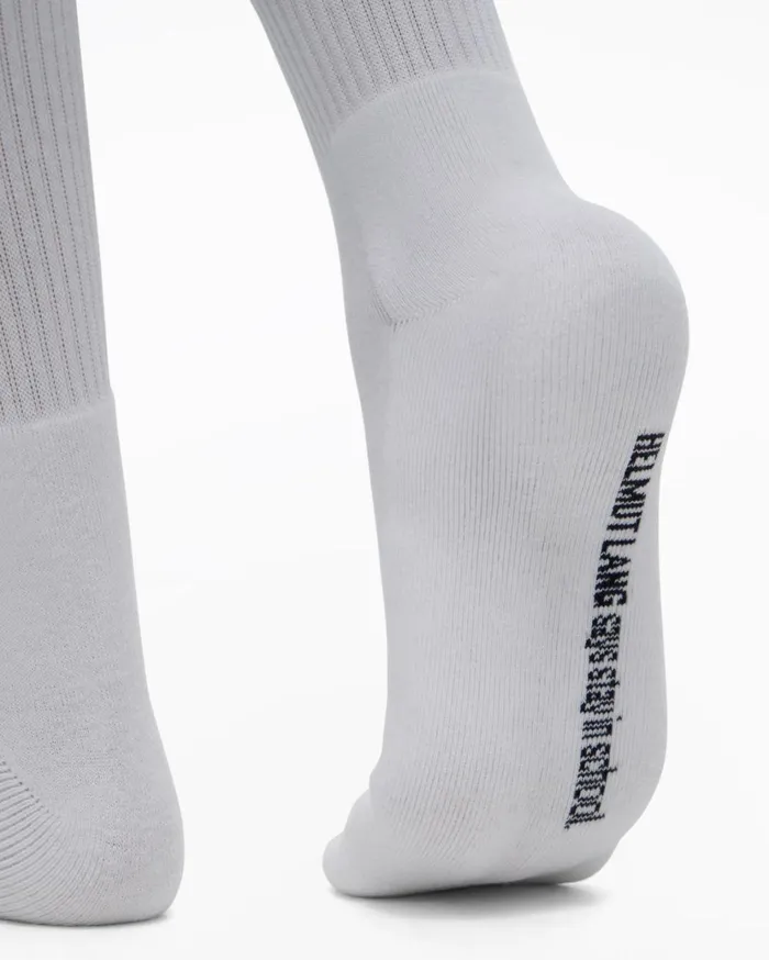 Women School Socks White Helmut Lang Socks