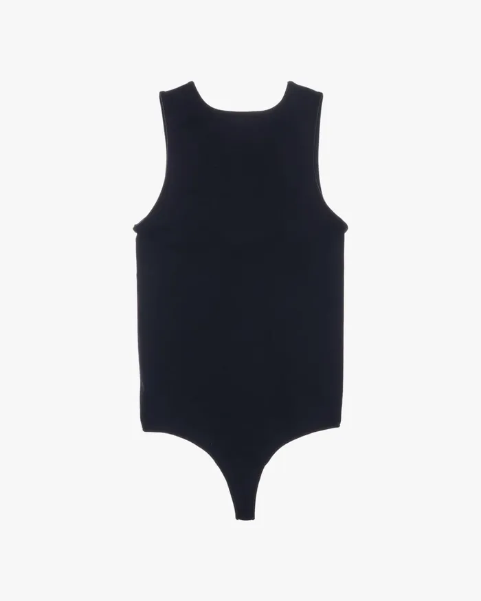 Women ScoopNeck Bodysuit Black Helmut Lang Tops