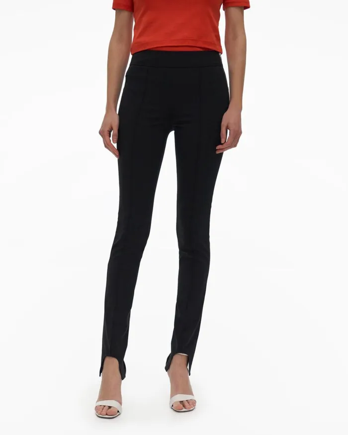 Women Seamed Legging Black Helmut Lang Pants