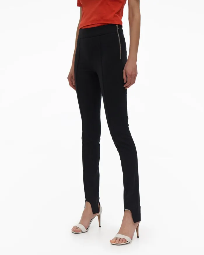 Women Seamed Legging Black Helmut Lang Pants
