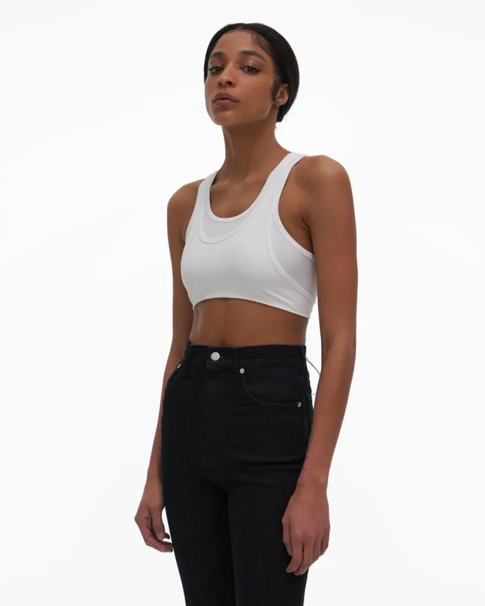 Women Seamless Bra Optic White Helmut Lang Tops