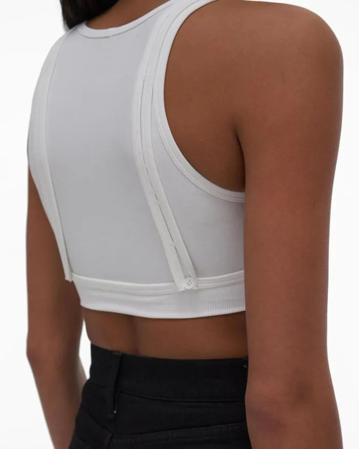 Women Seamless Bra Optic White Helmut Lang Tops