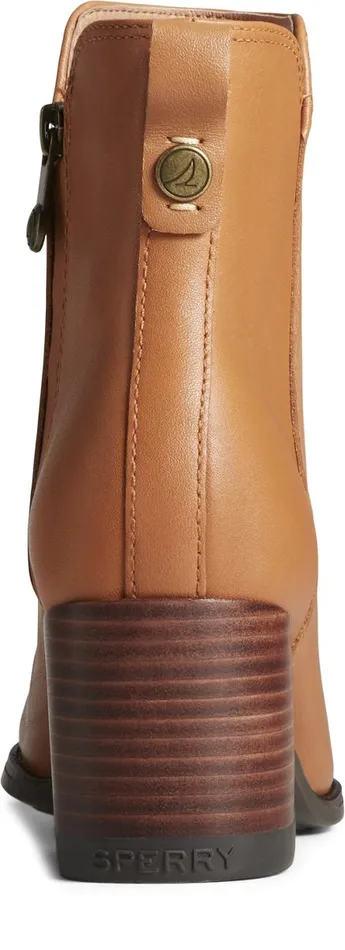 Women Seaport Heel Water Resistant Leather Boot Tan Sperry Boat Shoes Women Seaport Heel Water Resistant Leather Boot Tan Sperry Boat Shoes
