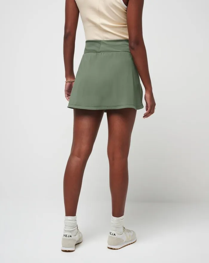 Women SECRET PLANS MOVEKNIT SKORT Agave Green TravisMathew Skorts and Skirts