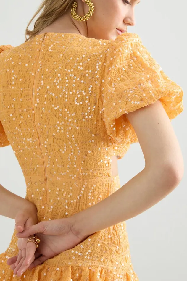 Women Sequin Dresses Runaway The Label ESTHER MINI DRESS Orange Women Sequin Dresses Runaway The Label ESTHER MINI DRESS Orange