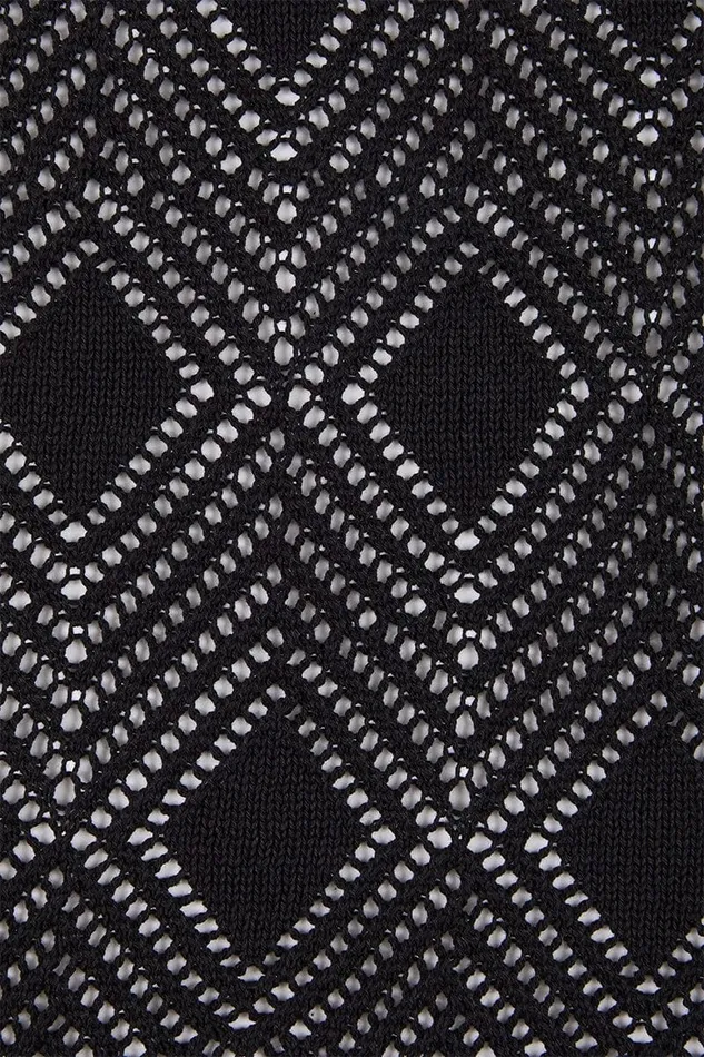 Women Serena Pointelle Knit Dress Black Faithfull The Brand Dresses Women Serena Pointelle Knit Dress Black Faithfull The Brand Dresses