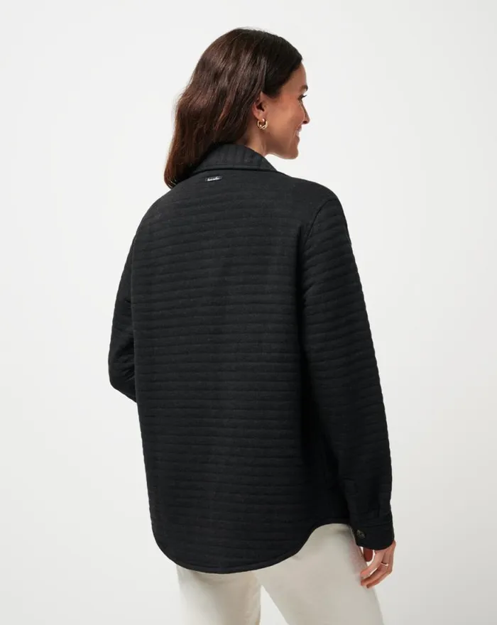 Women SERENE HORIZON SHACKET Heather Black TravisMathew Jackets