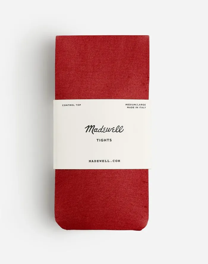 Women Sheer Tights Bright Cherry Madewell Socks