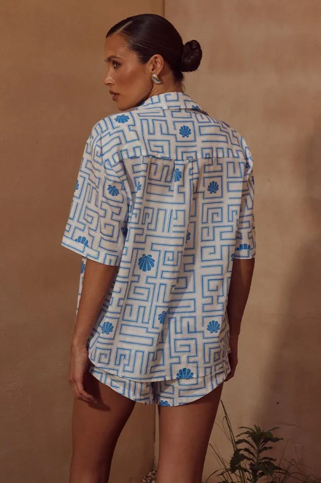 Women Shirts and Blouses Runaway The Label ARIENZO SHIRT Bluewhite