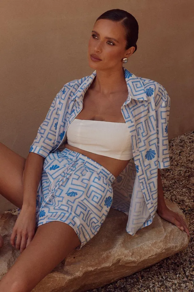 Women Shirts and Blouses Runaway The Label ARIENZO SHIRT Bluewhite