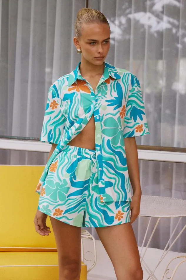 Women Shirts and Blouses Runaway The Label AVELINE SHIRT Montero Print