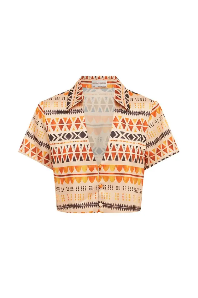 Women Shirts and Blouses Runaway The Label CLEA TOP Phoenix Print