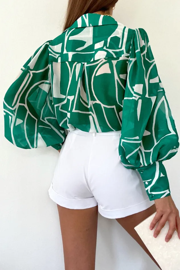 Women Shirts and Blouses Runaway The Label FLEETWOOD BLOUSE Giani Green