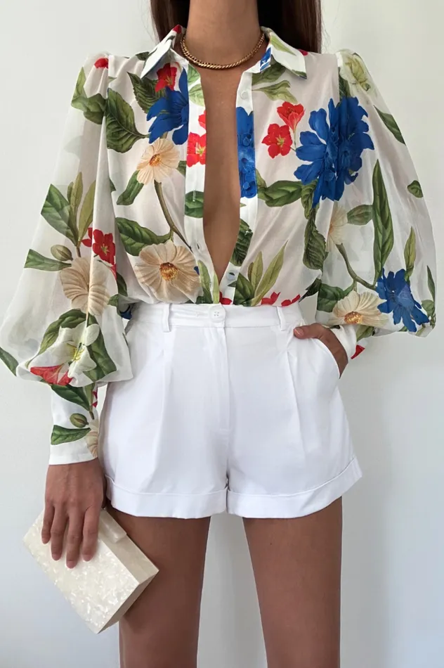 Women Shirts and Blouses Runaway The Label FLEETWOOD BLOUSE Maiori White