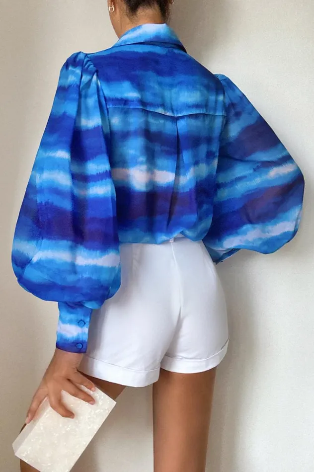 Women Shirts and Blouses Runaway The Label FLEETWOOD BLOUSE Ocean