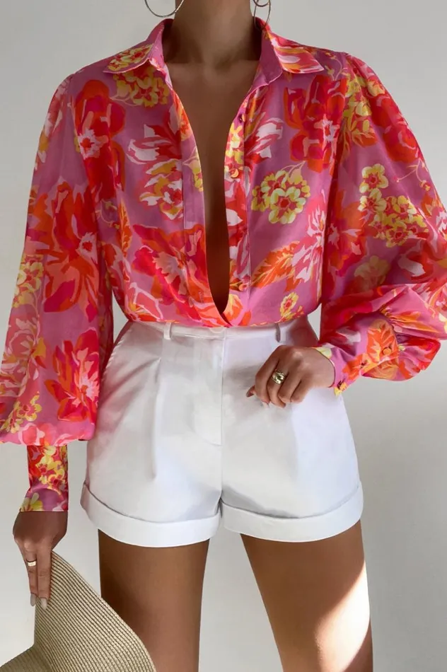 Women Shirts and Blouses Runaway The Label Fleetwood Blouse Pink Eden