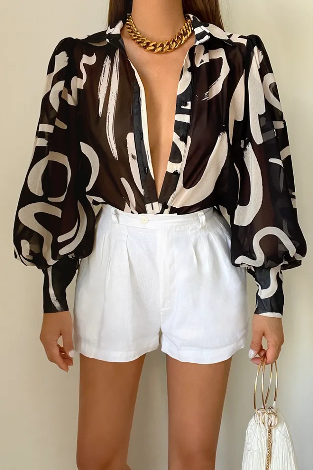 Women Shirts and Blouses Runaway The Label Fleetwood Blouse York Black