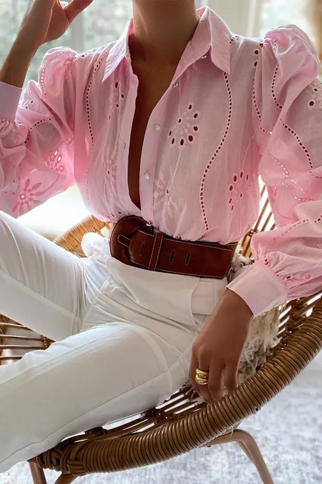 Women Shirts and Blouses Runaway The Label KNOWLES BLOUSE Pink