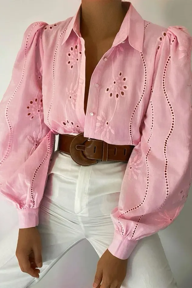 Women Shirts and Blouses Runaway The Label KNOWLES BLOUSE Pink