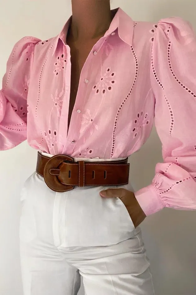 Women Shirts and Blouses Runaway The Label KNOWLES BLOUSE Pink