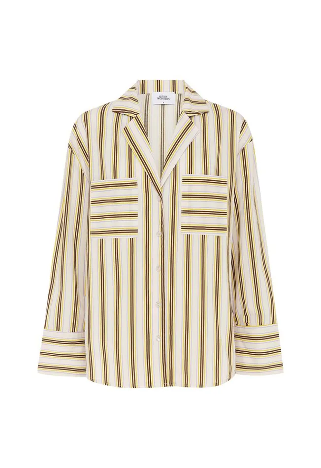 Women Shirts and Blouses Runaway The Label SUNMOR SHIRT Vory Stripe
