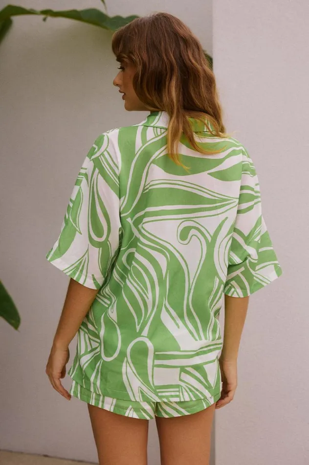 Women Shirts and Blouses Runaway The Label VENUS SHIRT Lanza Green