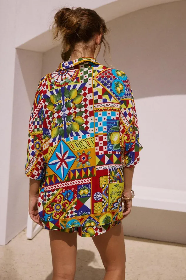 Women Shirts and Blouses Runaway The Label VENUS SHIRT Phaedra Print