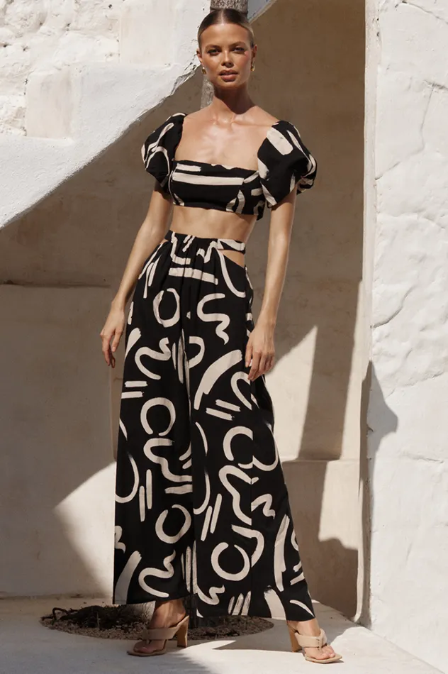 Women Shirts and Blouses Runaway The Label York Cotton Top Blacksand Women Shirts and Blouses Runaway The Label York Cotton Top Blacksand