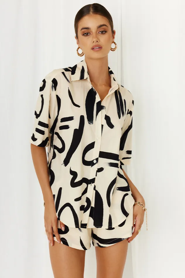 Women Shirts and Blouses Runaway The Label York Shirt Sandblack Women Shirts and Blouses Runaway The Label York Shirt Sandblack