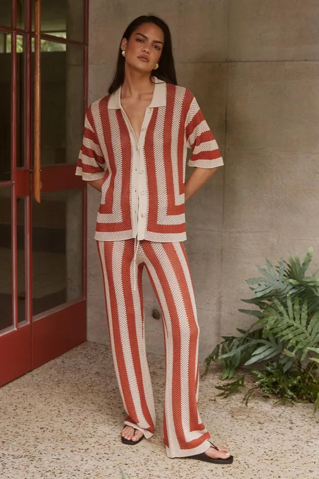 Women Shirts and Blouses Runaway The Label ZIGGY TOP Terracotasand