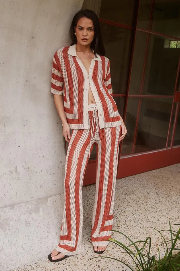 Women Shirts and Blouses Runaway The Label ZIGGY TOP Terracotasand
