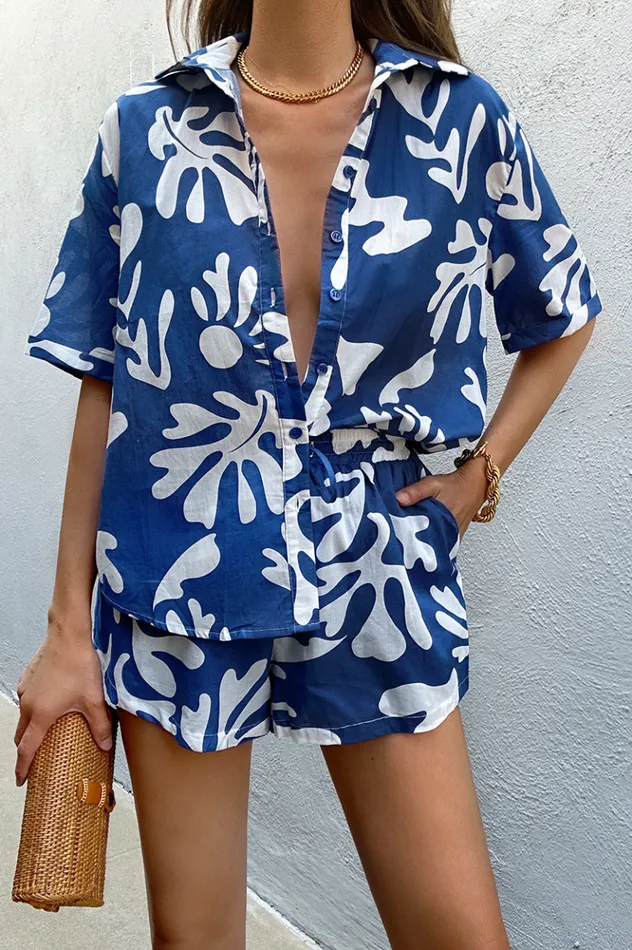 Women Shorts Runaway The Label ENYA COTTON SHORTS Steel Botanica
