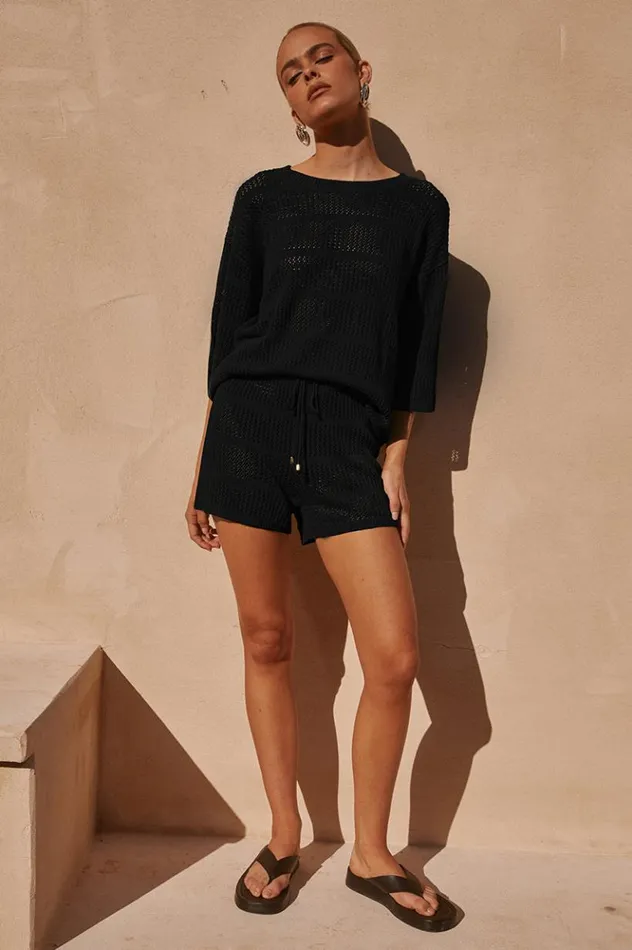 Women Shorts Runaway The Label SAMIA SHORT Black
