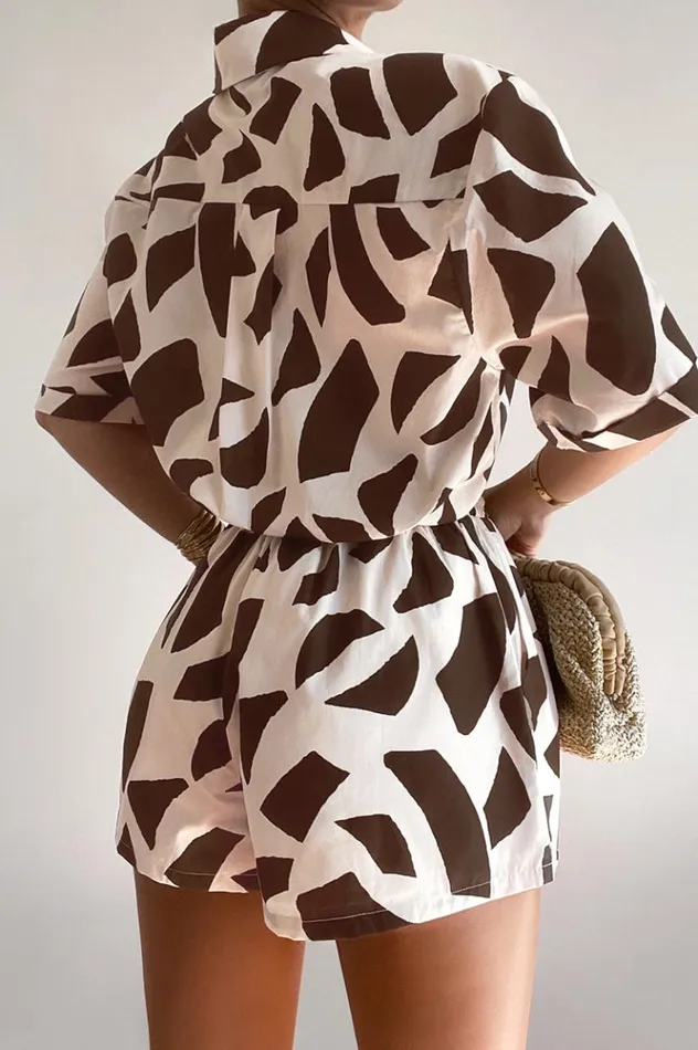 Women Shorts Runaway The Label ZANZI SHORT Lazure Chocolate