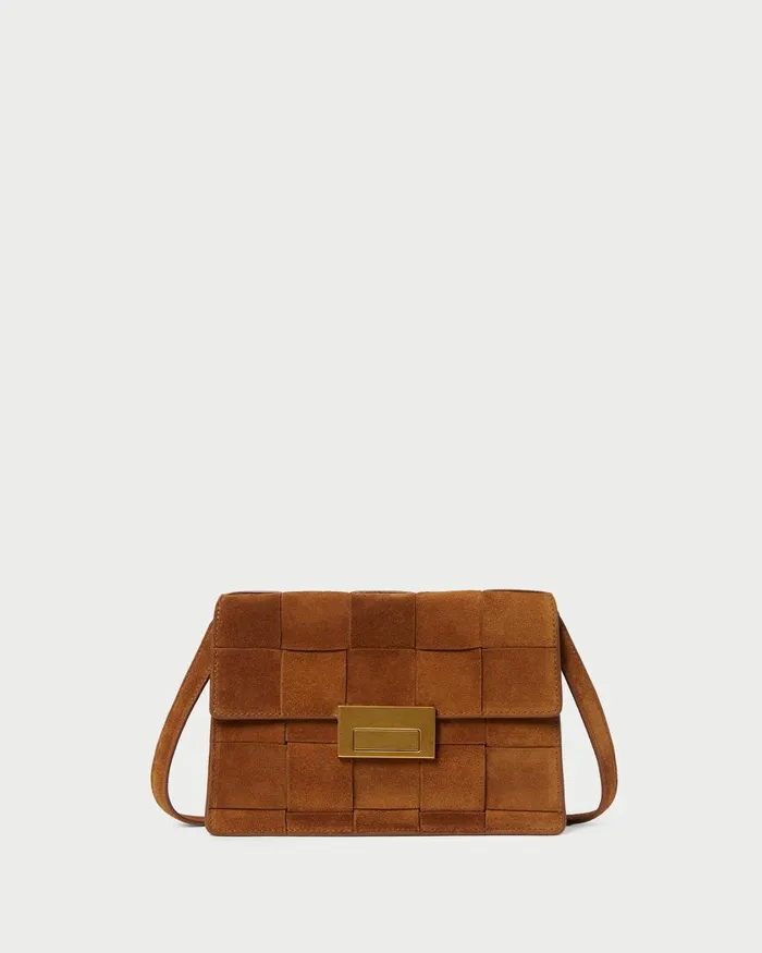 Women Shoulder Bags Loeffler Randall Delphine Cacao Suede Shoulder Bag L Crossbodies L Handbags Women Shoulder Bags Loeffler Randall Delphine Cacao Suede Shoulder Bag L Crossbodies L Handbags