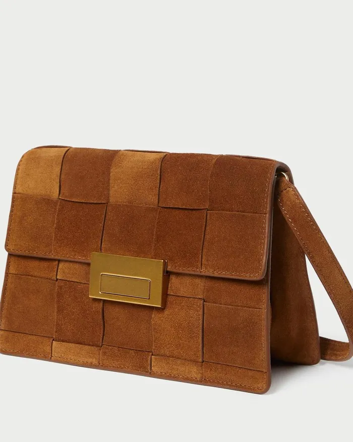 Women Shoulder Bags Loeffler Randall Delphine Cacao Suede Shoulder Bag L Crossbodies L Handbags Women Shoulder Bags Loeffler Randall Delphine Cacao Suede Shoulder Bag L Crossbodies L Handbags