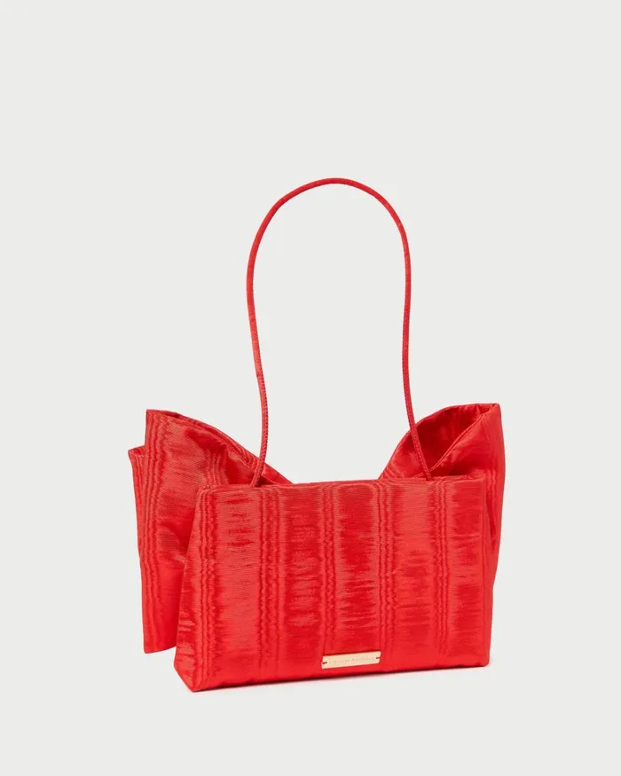 Women Shoulder Bags Loeffler Randall Valerie Red Moir Bow Clutch Women Shoulder Bags Loeffler Randall Valerie Red Moir Bow Clutch