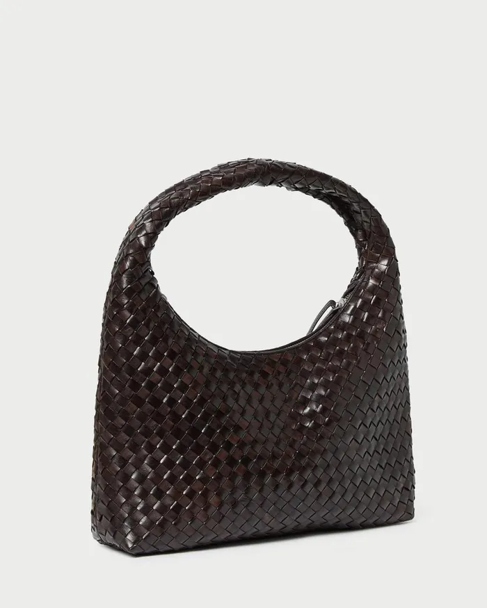 Women Shoulder Bags Loeffler Randall Willow Chocolate Woven Leather Hobo Women Shoulder Bags Loeffler Randall Willow Chocolate Woven Leather Hobo