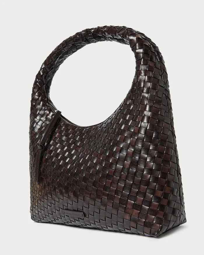 Women Shoulder Bags Loeffler Randall Willow Chocolate Woven Leather Hobo Women Shoulder Bags Loeffler Randall Willow Chocolate Woven Leather Hobo